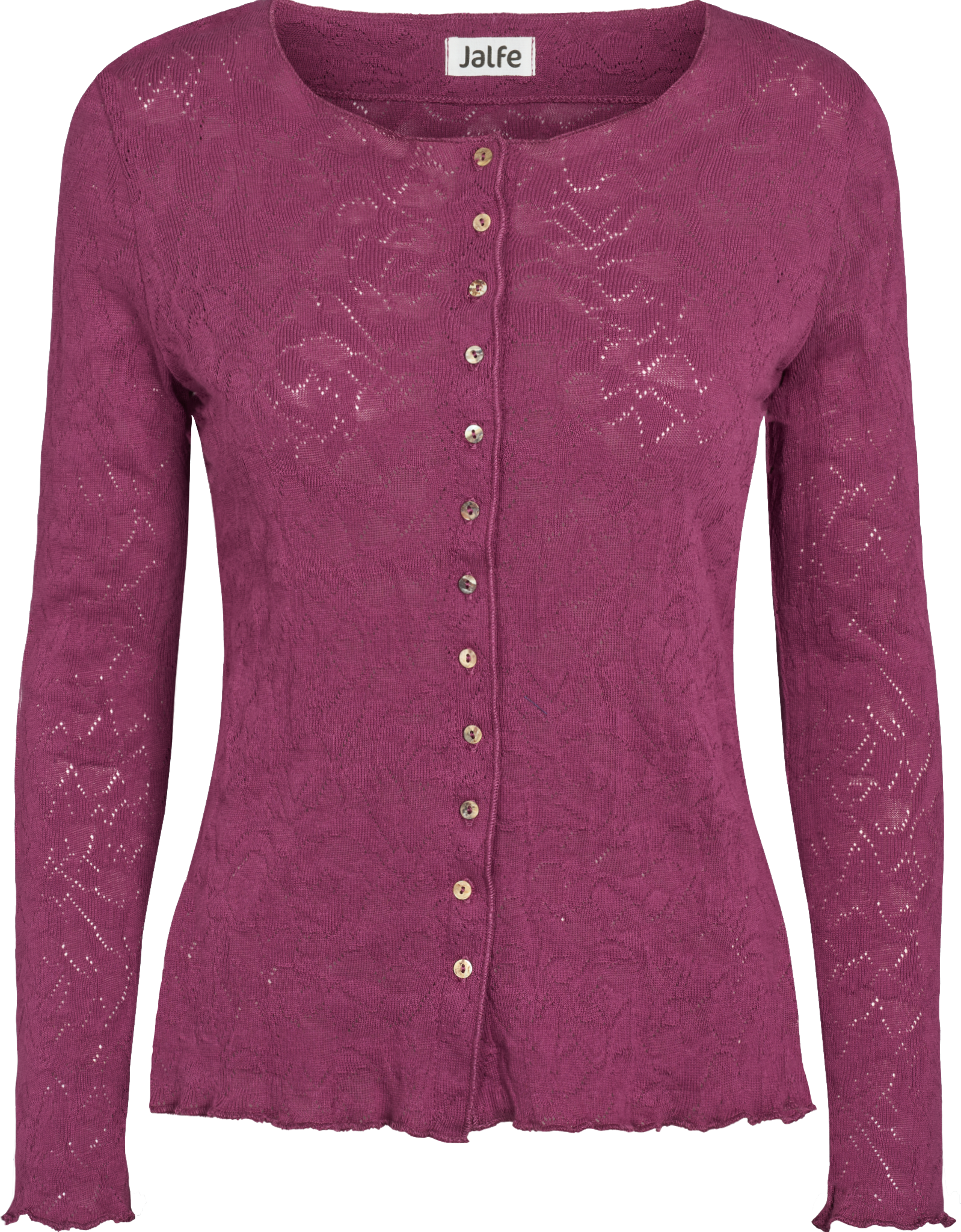 Cardigan jacquard organic cotton